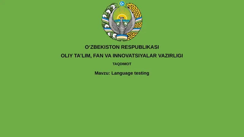 Languagetesting
