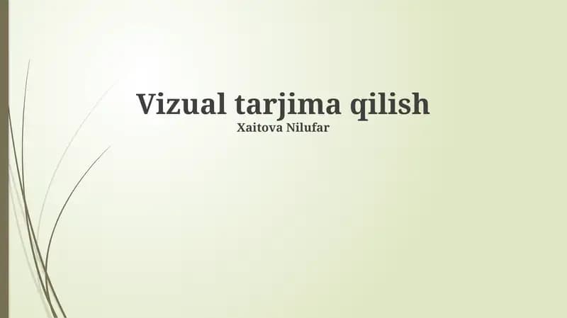 Visual tarjima