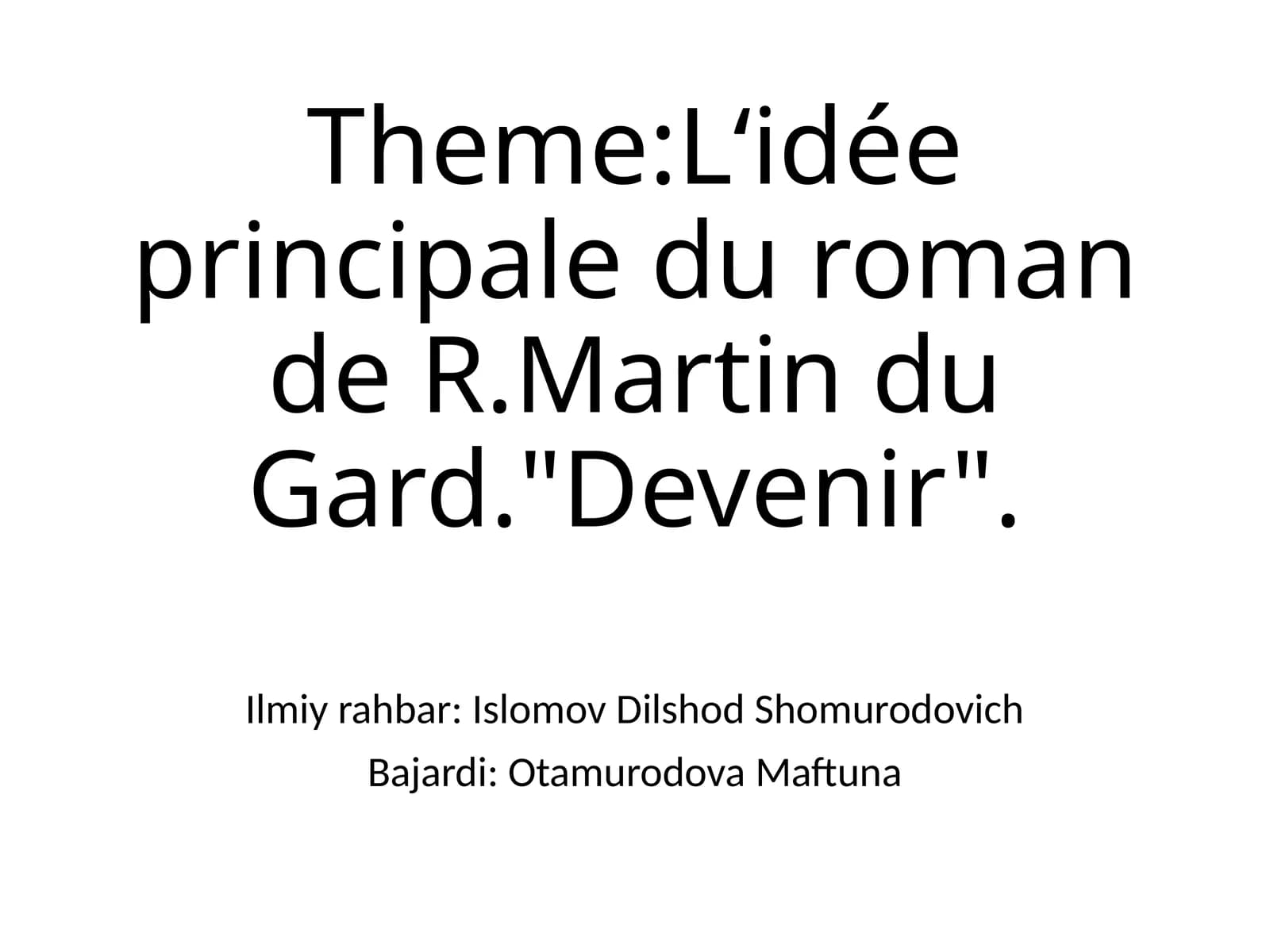 Devenir