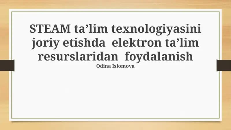 Elektron Ta'lim Resurslari