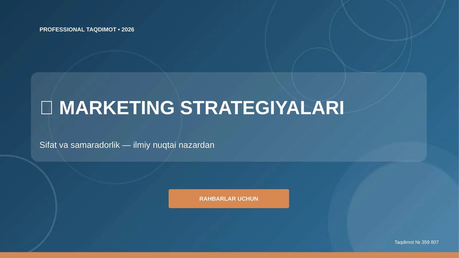 MARKETING STRATEGIYALARI