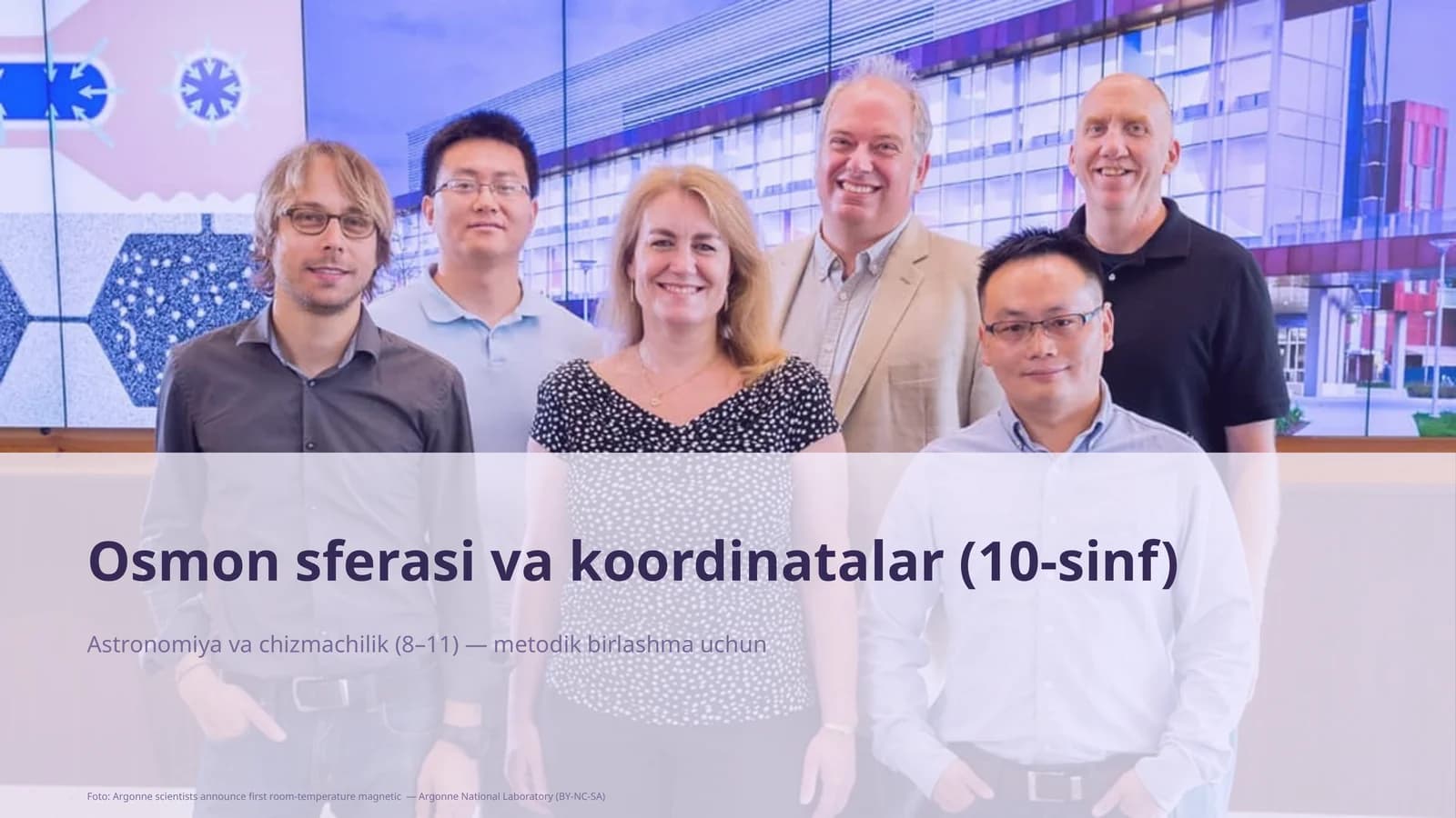 Osmon sferasi va koordinatalar (10-sinf)