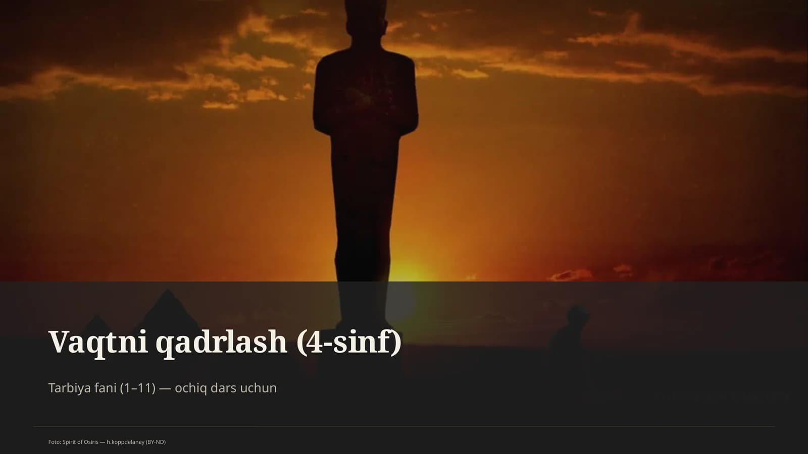 Vaqtni qadrlash (4-sinf)