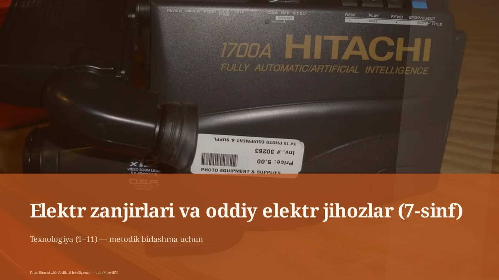 Elektr zanjirlari va oddiy elektr jihozlar (7-sinf)