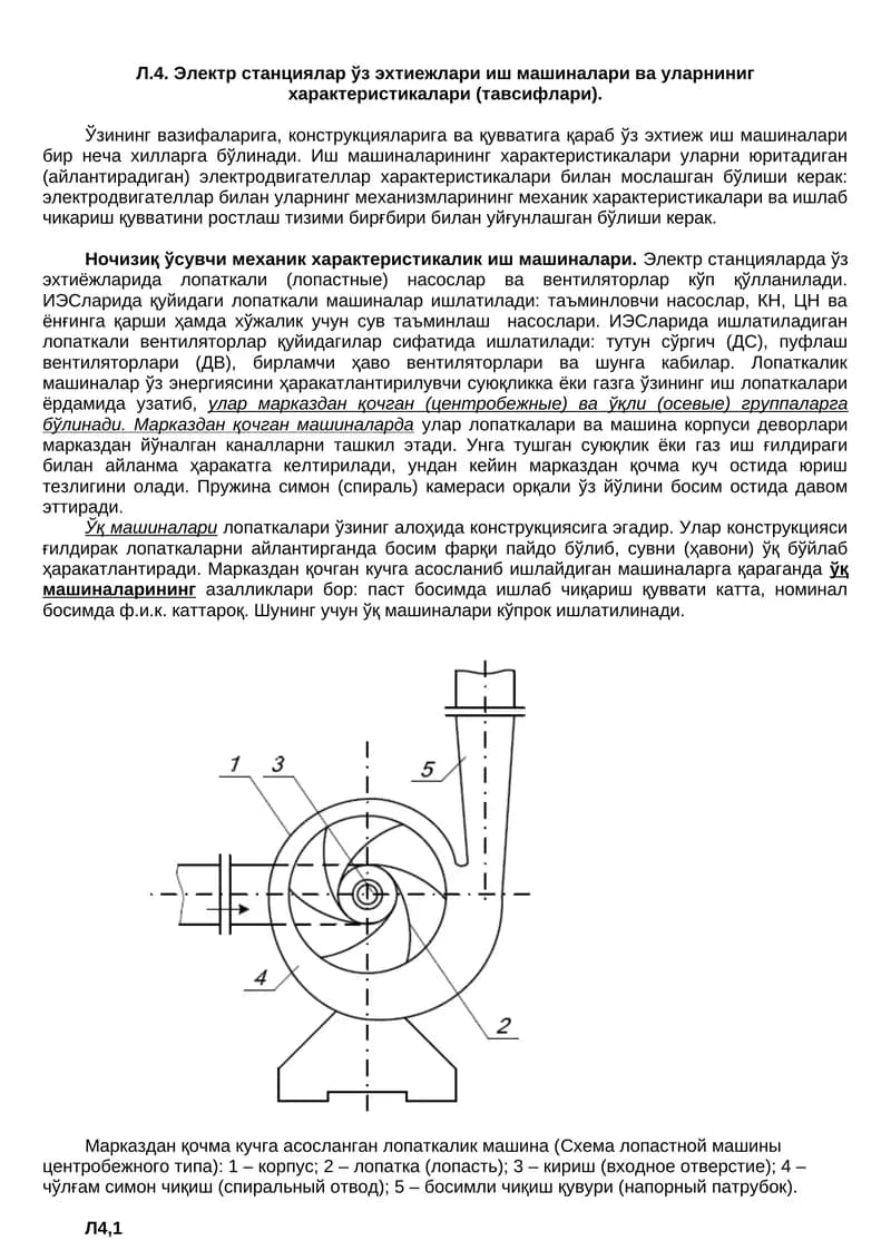 Лопаткали машиналар