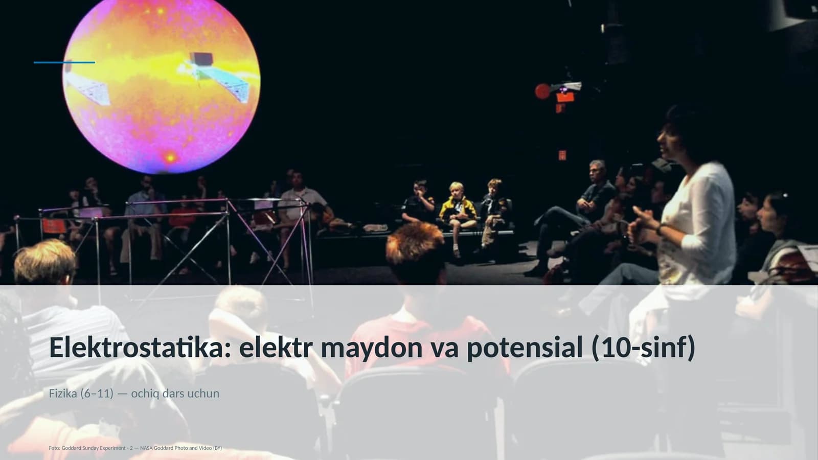 Elektrostatika: elektr maydon va potensial (10-sinf)