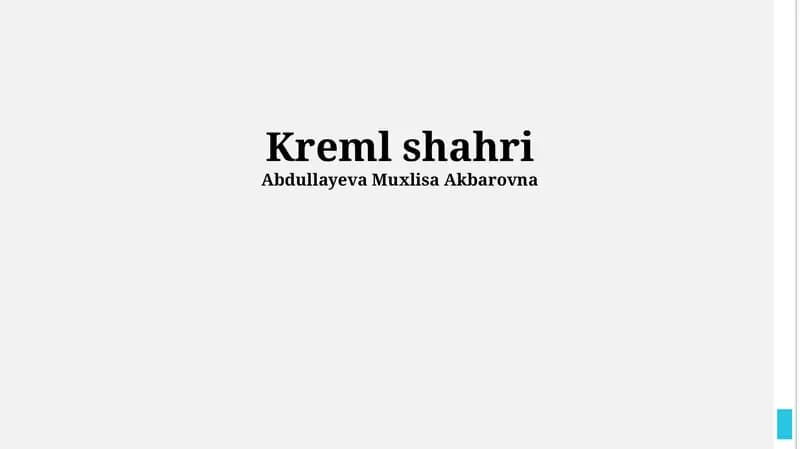 Kreml shahri
