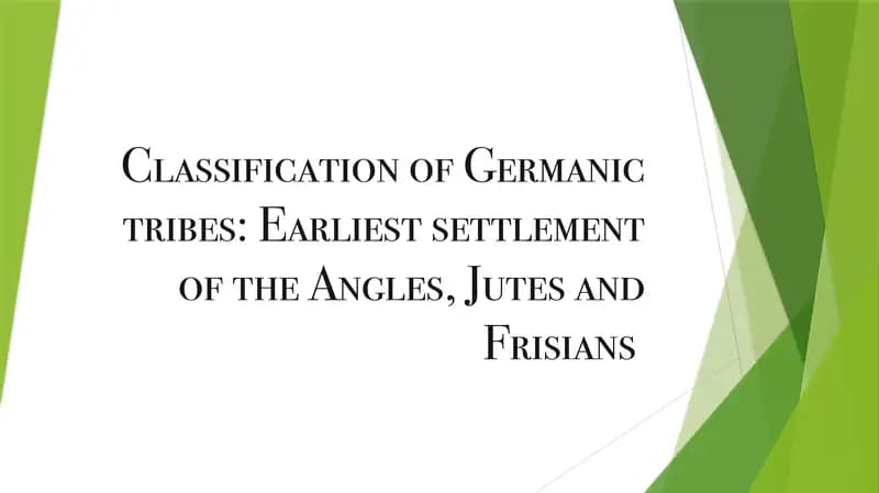 Classification of Germanic tribes