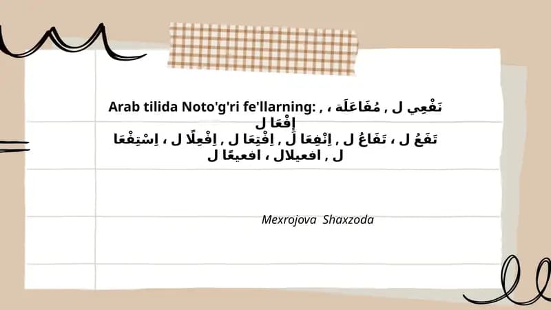 Noto'g'ri fe'llarning