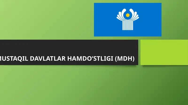 MUSTAQIL DAVLATLAR HAMDO‘STLIGI (MDH)