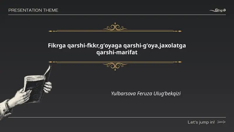 Fikrga qarshi stereotiplar va ularni yengish usullari