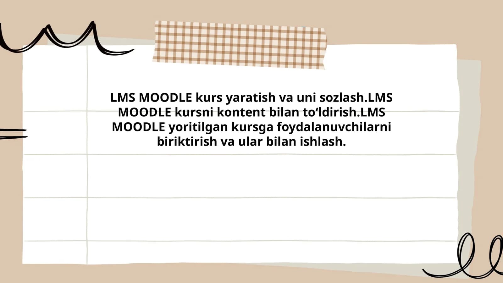 LMS MOODLE kurslari