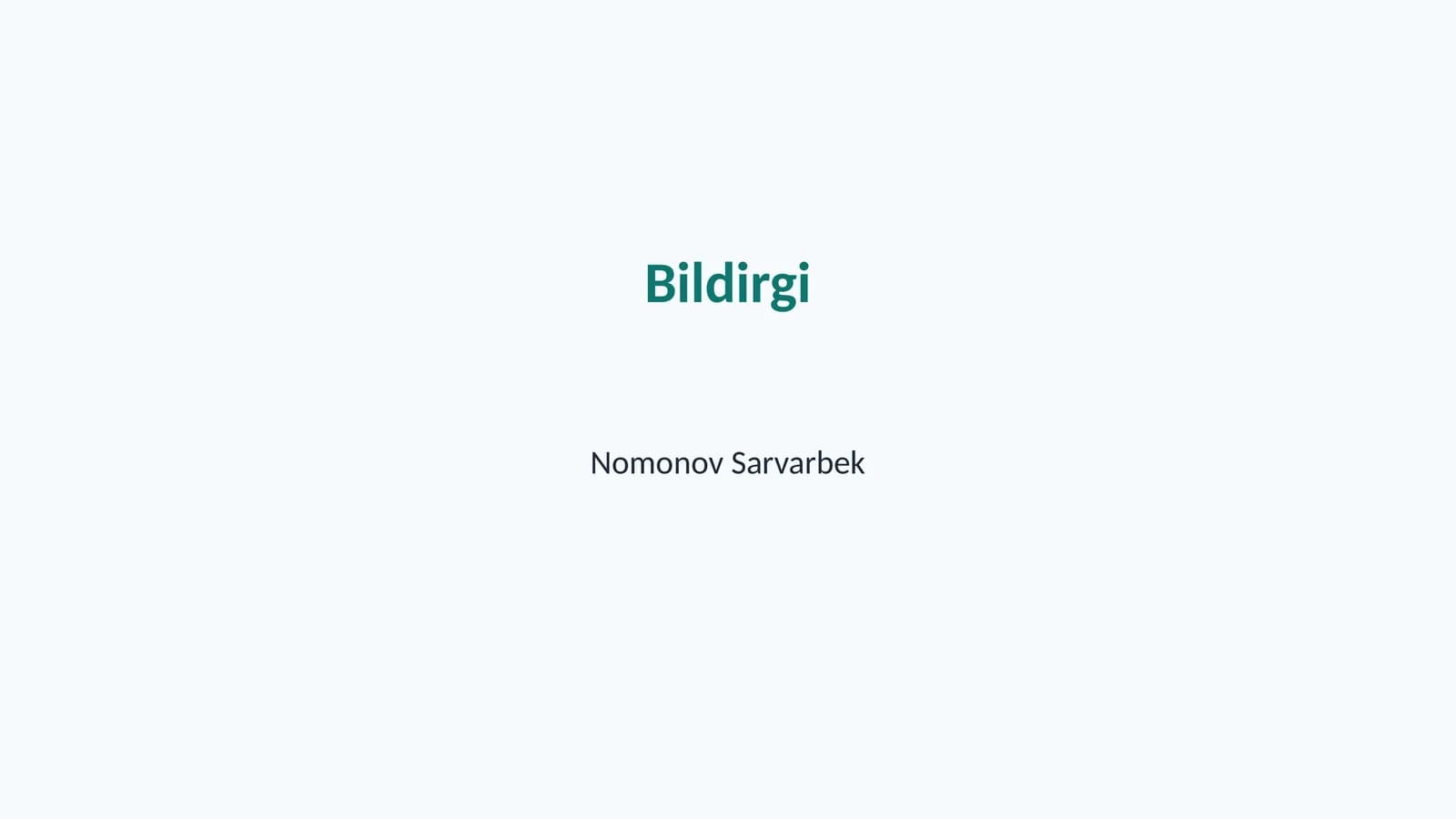 Bildirgi