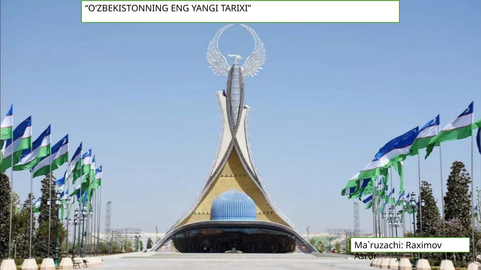 O'zbekistonning eng yangi tarixi
