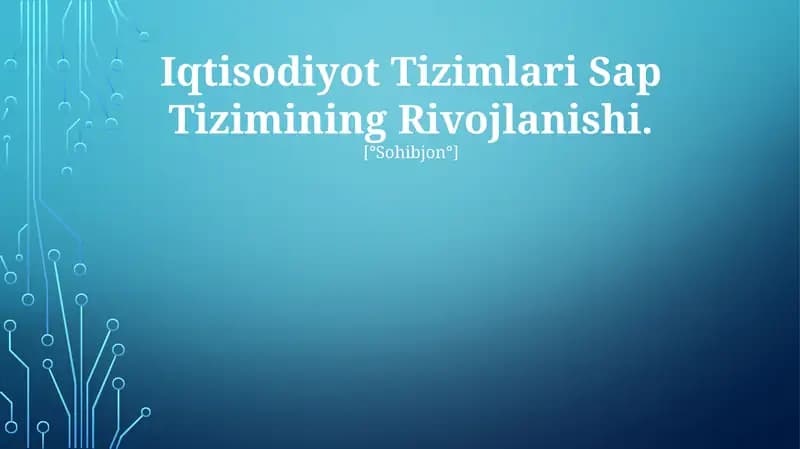 SAP Tizimlari