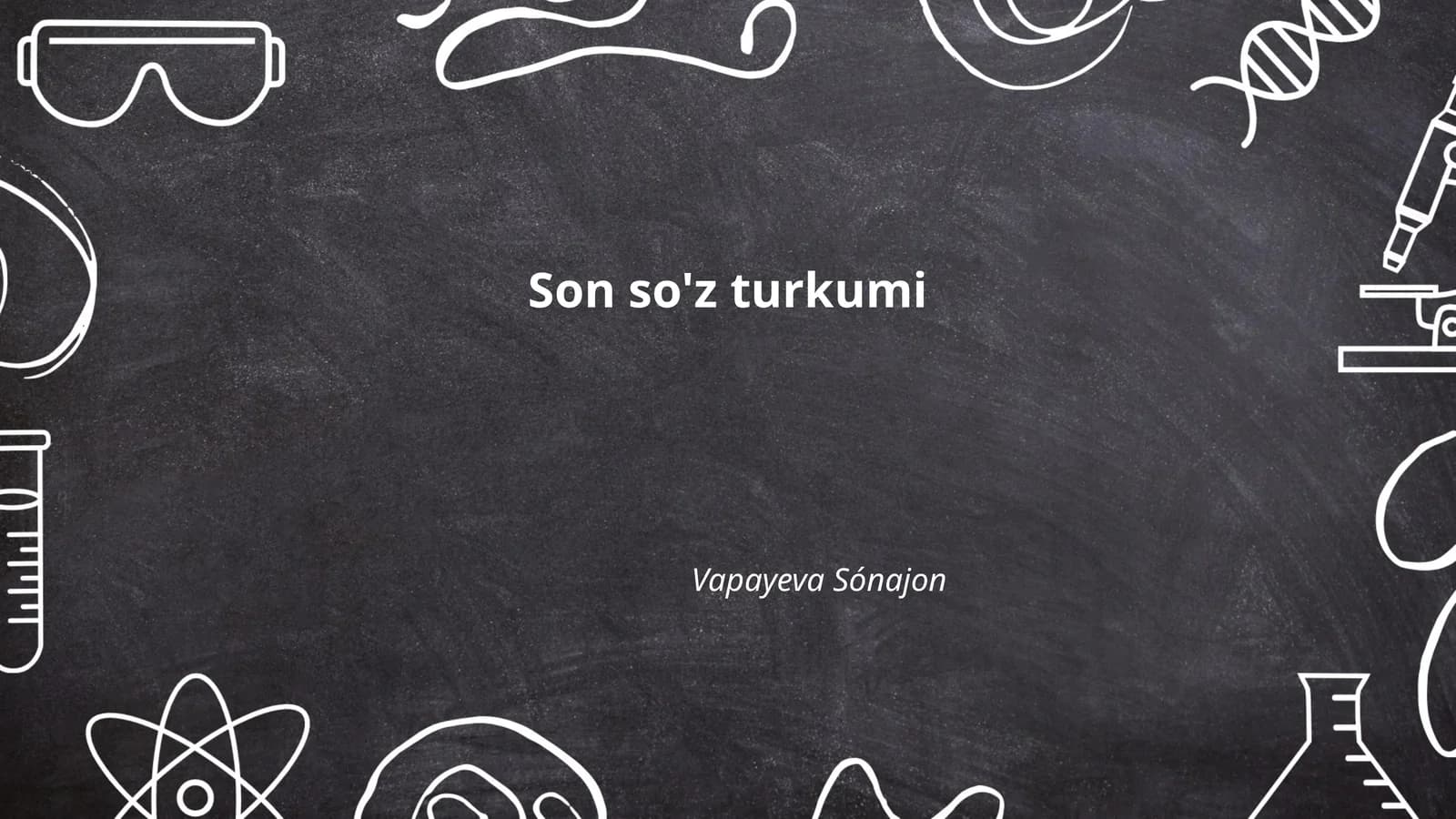 Son so'z turkumi