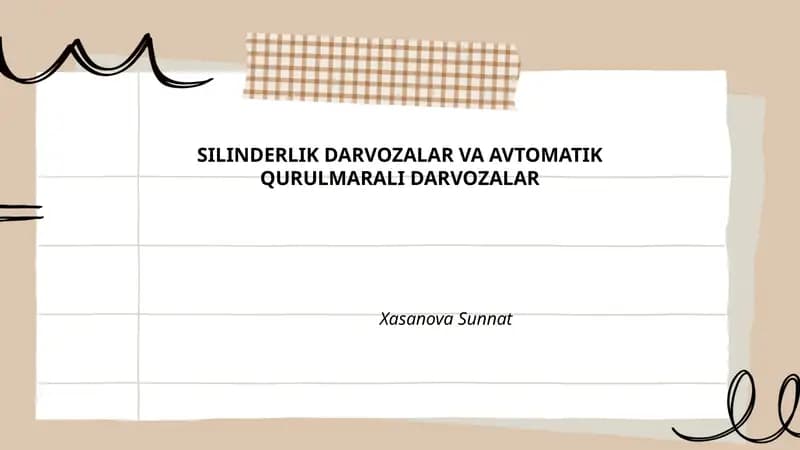 Silindrik darvozalar