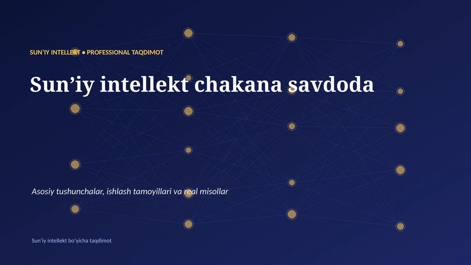 Sunʼiy intellekt chakana savdoda