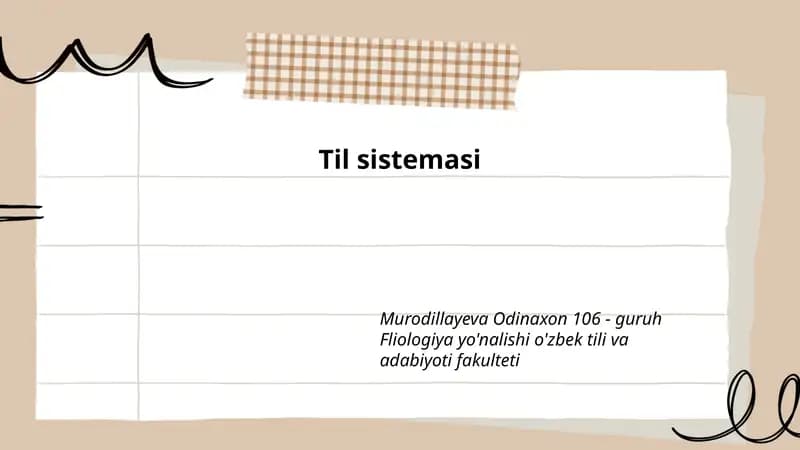 Til sistemasi