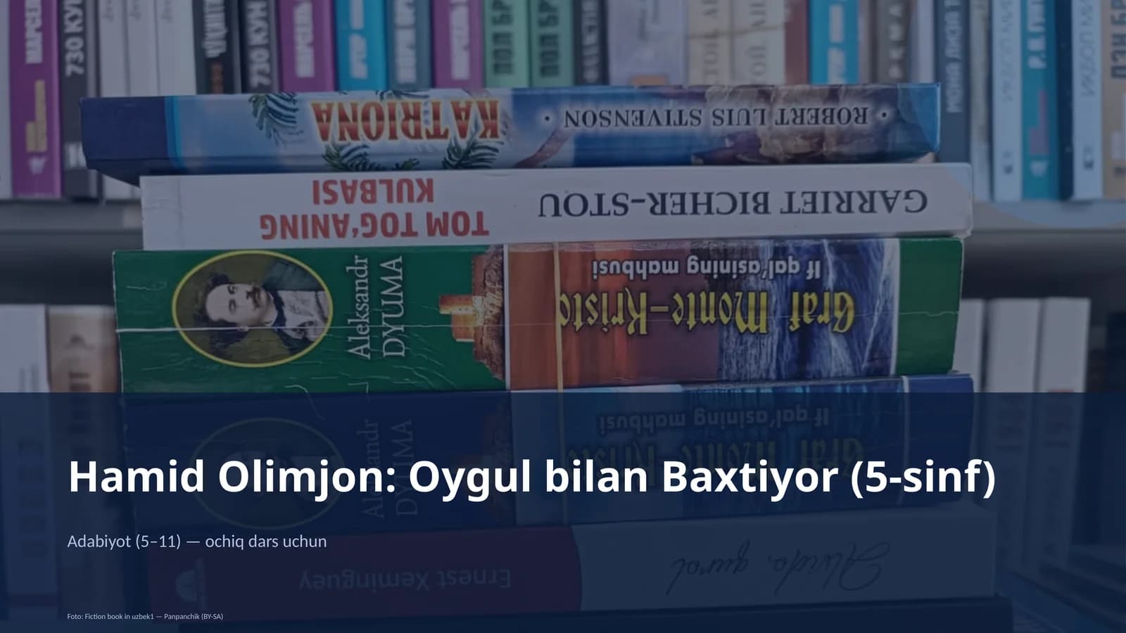 Adabiyot (5–11) — ochiq dars uchun