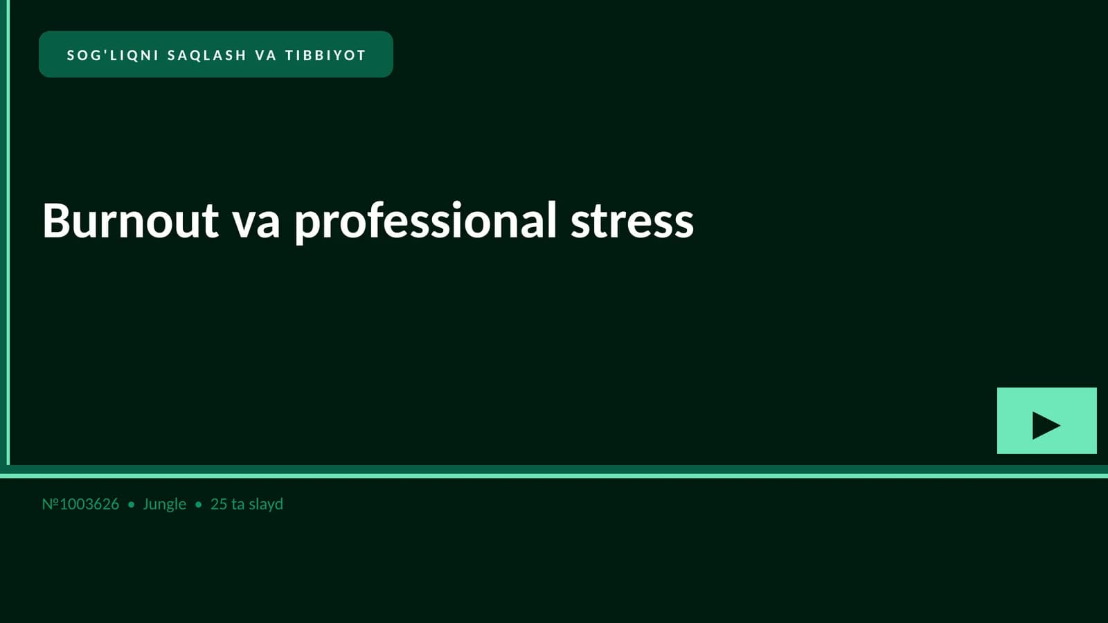 Burnout va professional stress