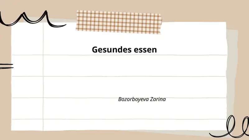 Gesundes essen