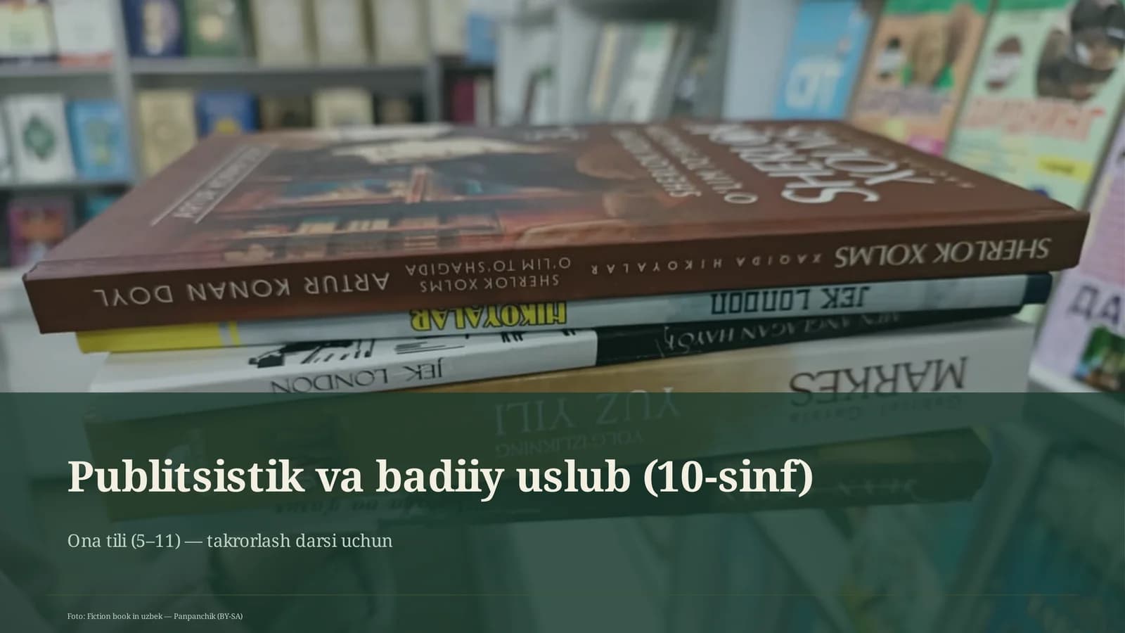 Publitsistik va badiiy uslub (10-sinf)