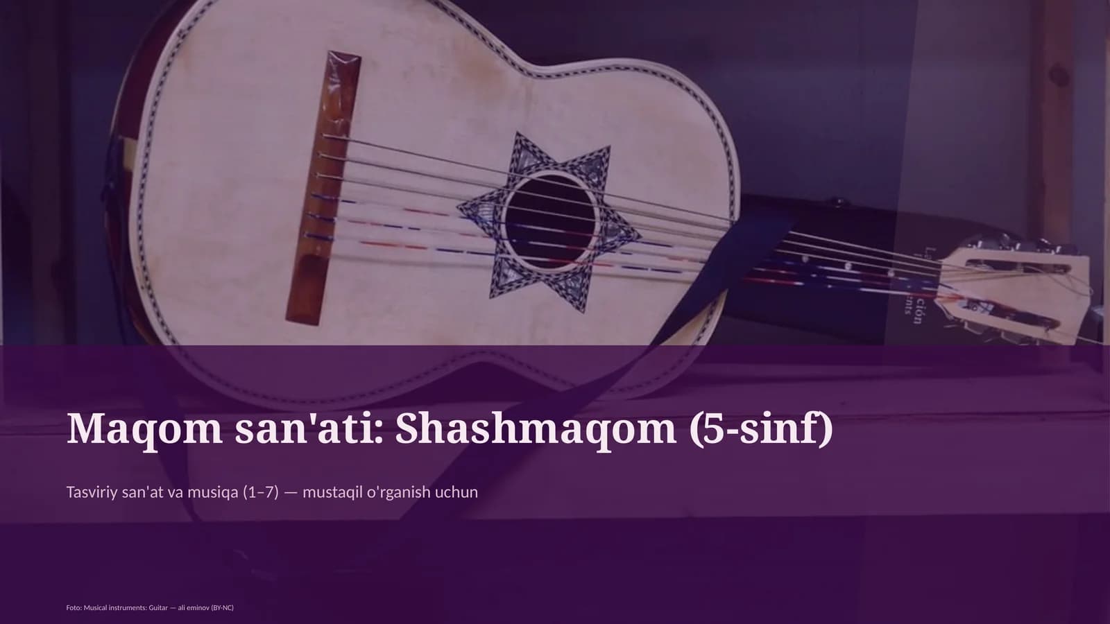 Maqom san'ati: Shashmaqom (5-sinf)