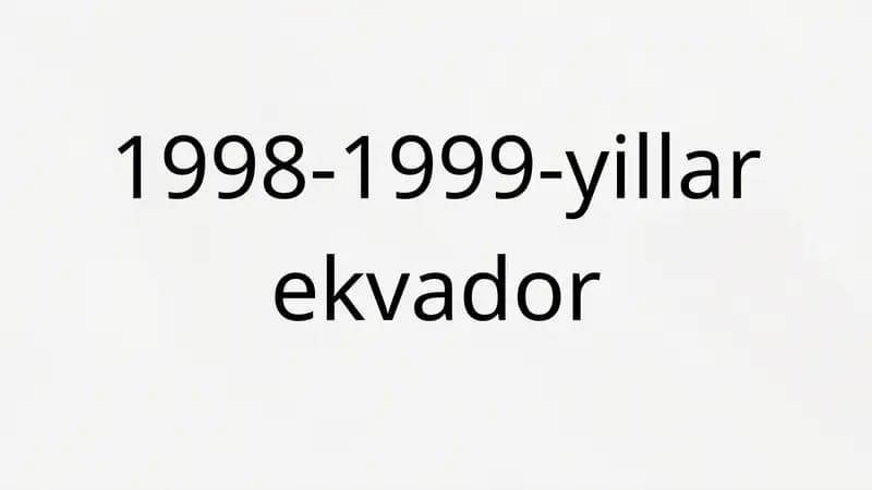 Ekvador iqtisodiy sharoitlar