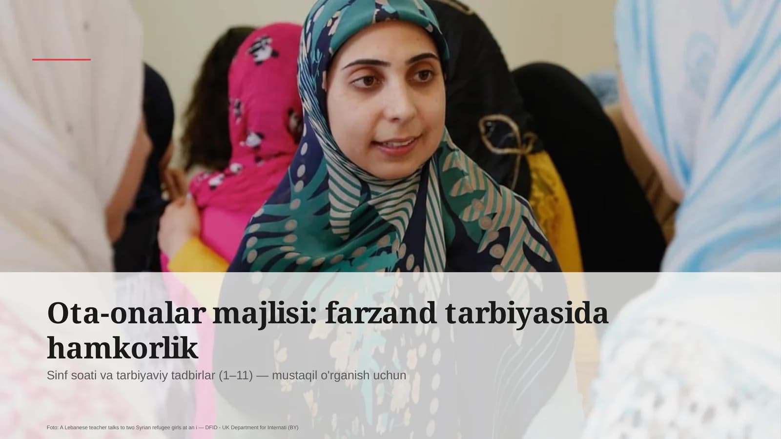 Ota-onalar majlisi: farzand tarbiyasida hamkorlik