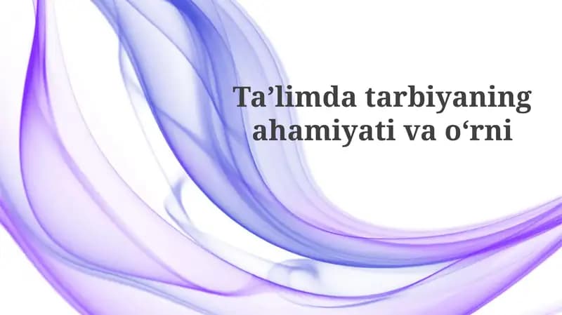 Asos yillari: Erta bolalik davrining ta'siri
