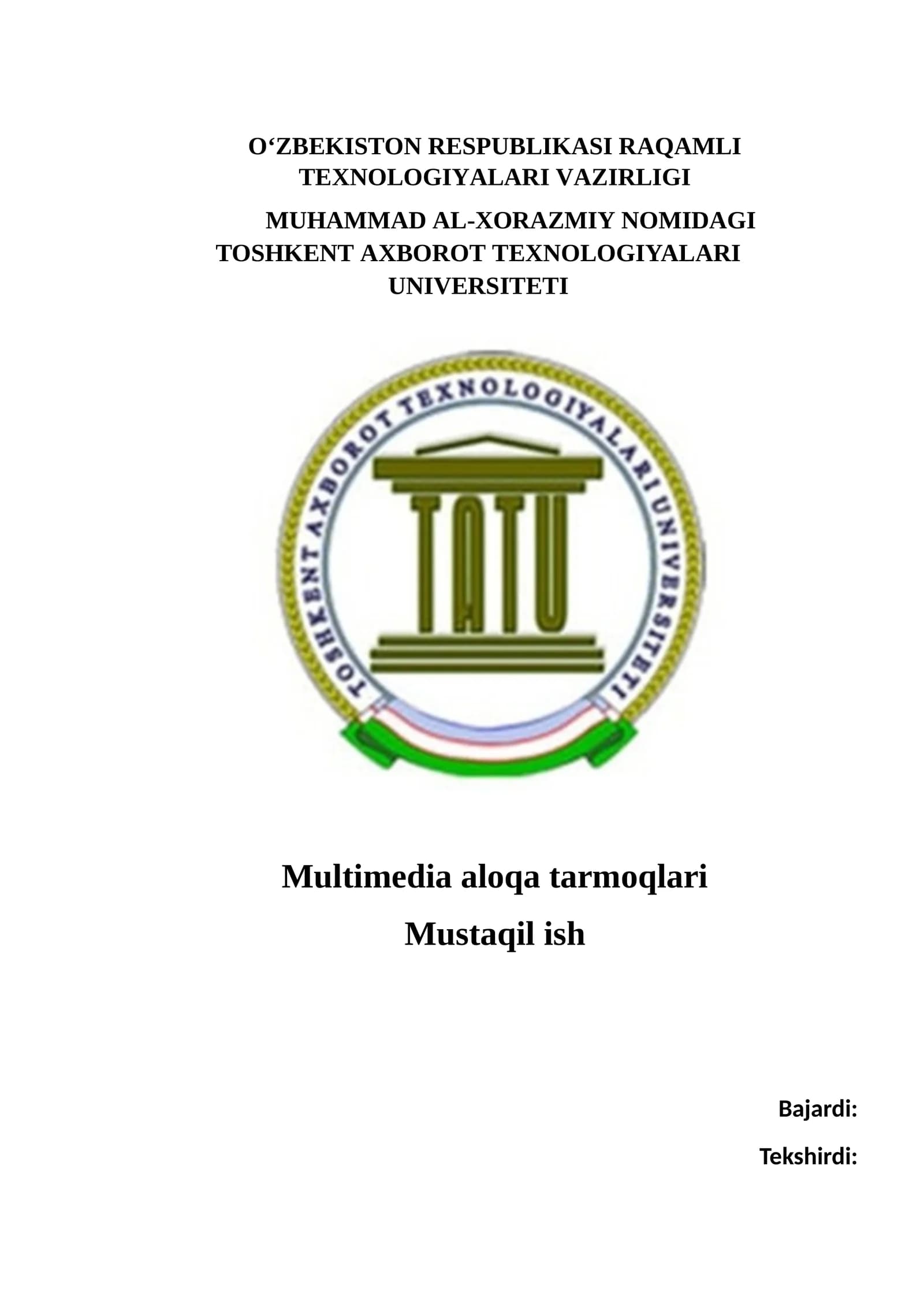 Multimedia aloqa tarmoqlari