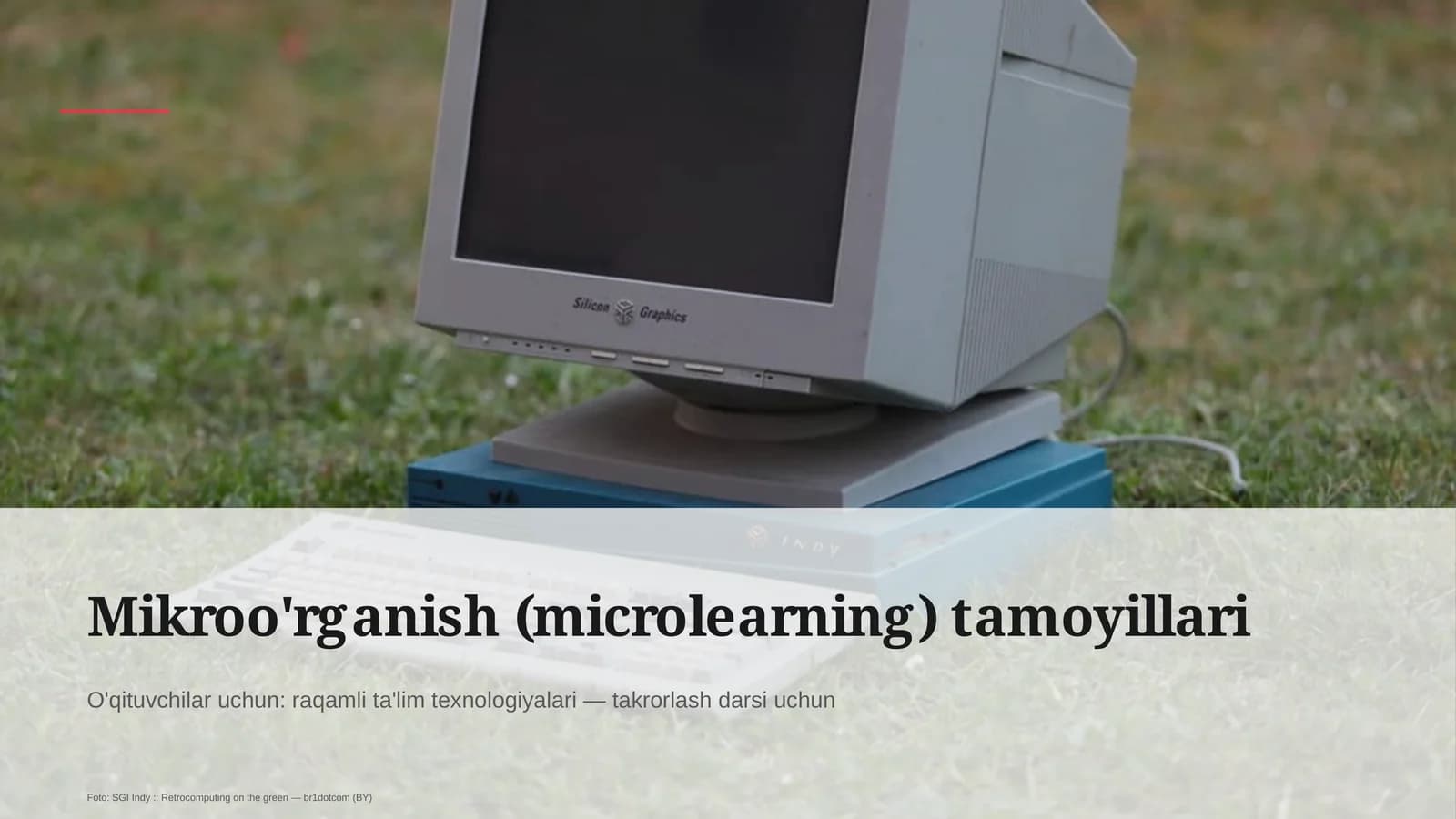 Mikroo'rganish (microlearning) tamoyillari