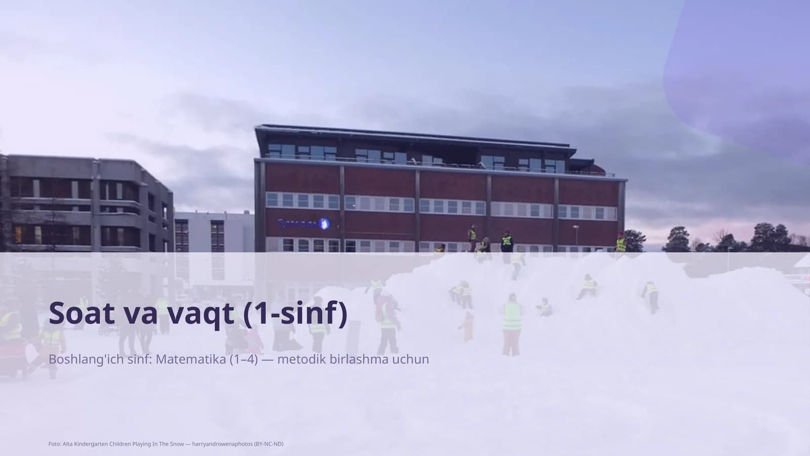 Soat va vaqt (1-sinf)