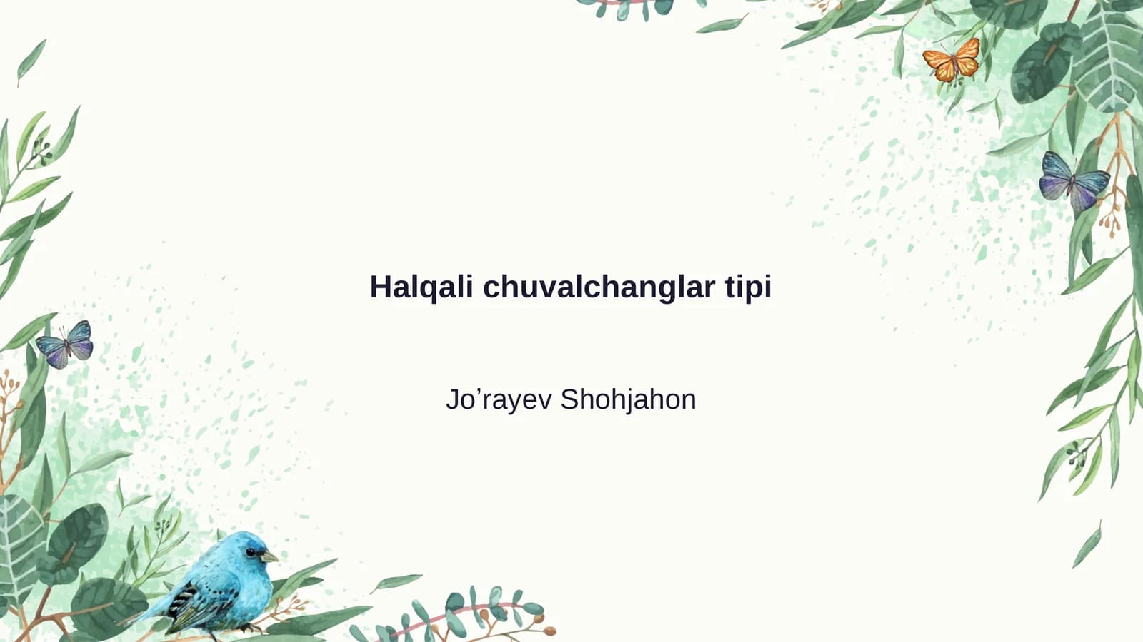 Halqali chuvalchanglar tipi