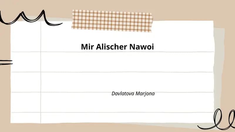 Mir Alischer Nawoi