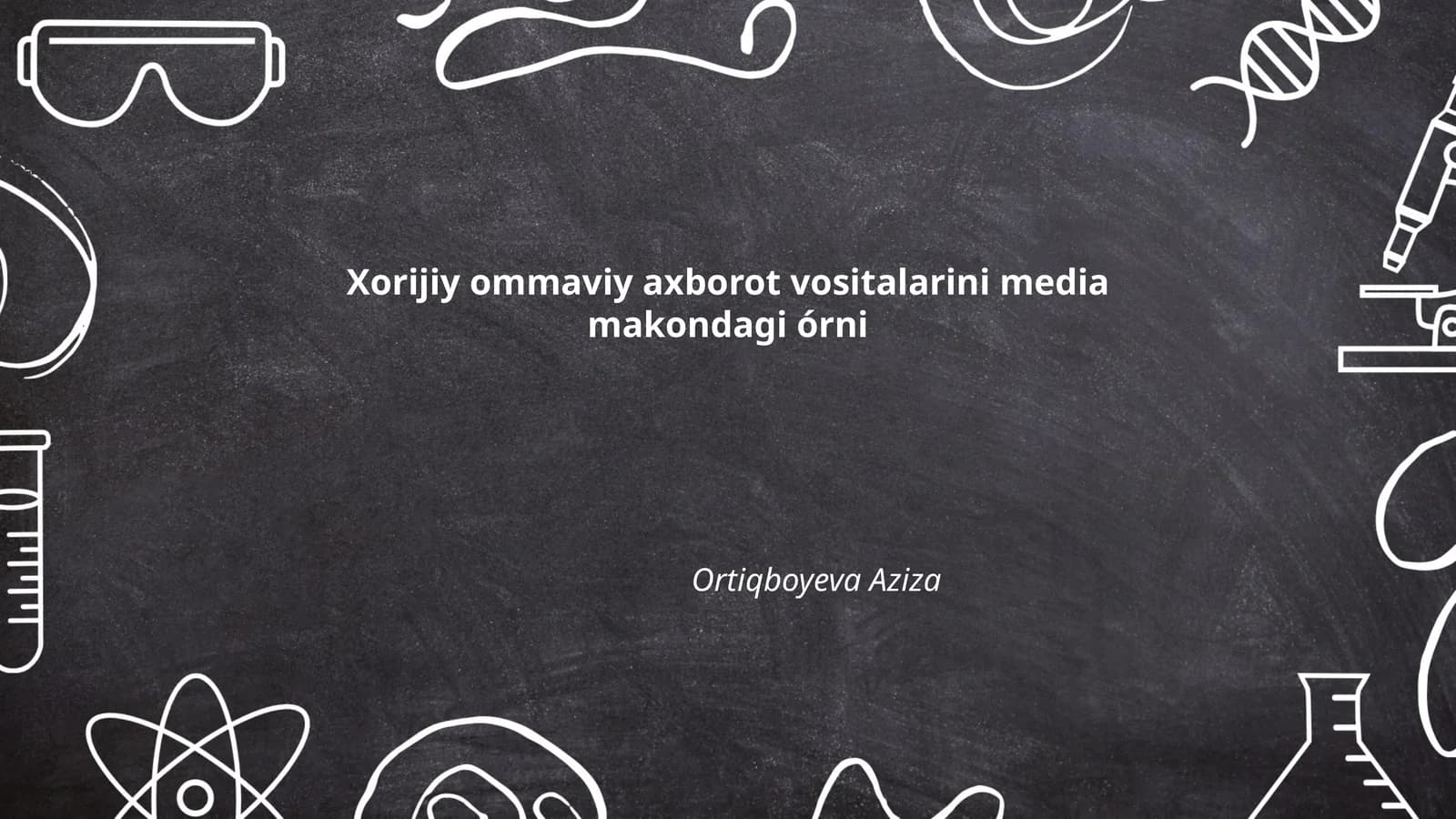 Xorijiy ommaviy axborot vositalarini media makondagi órni