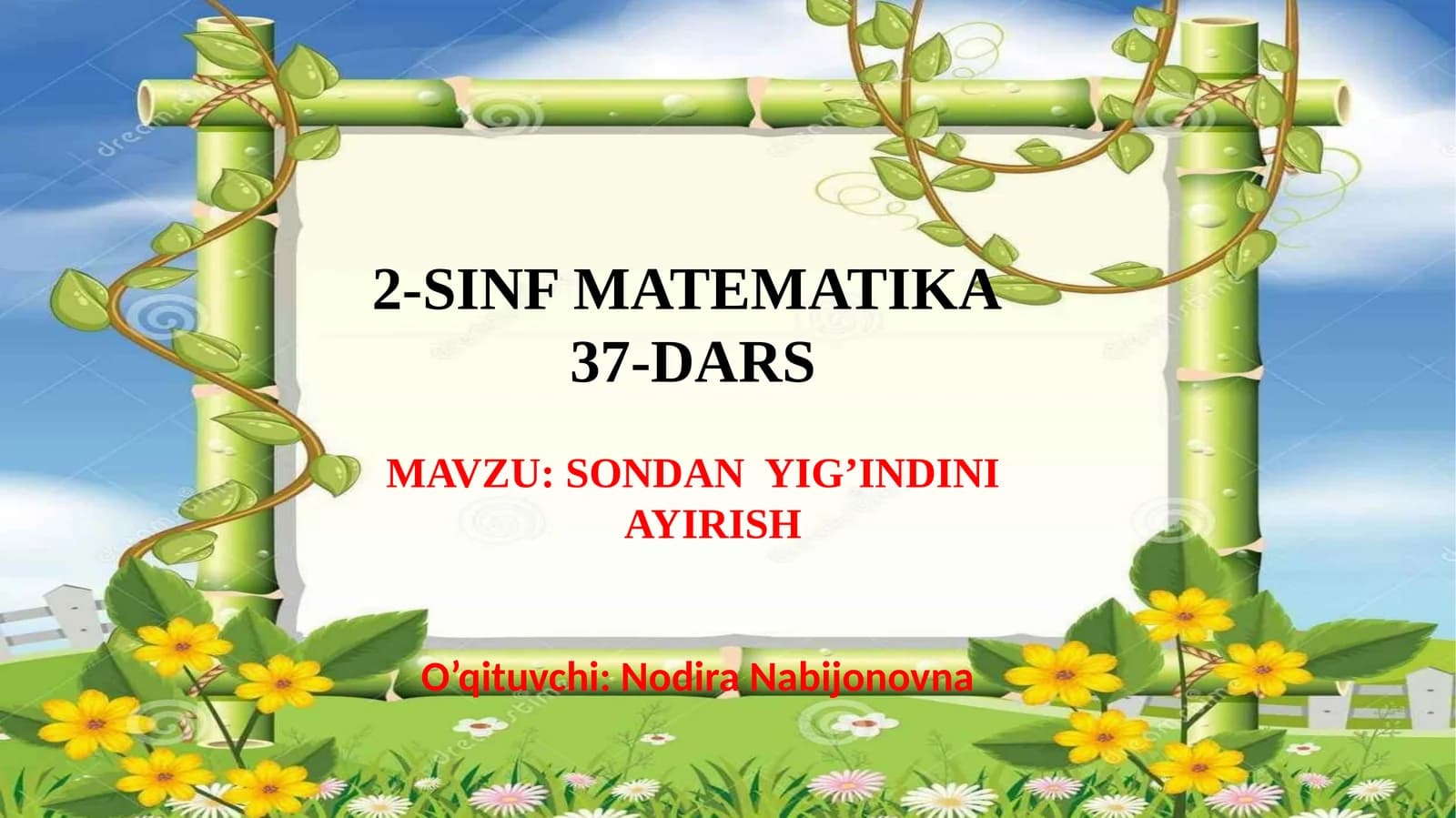 2-SINF MATEMATIKA