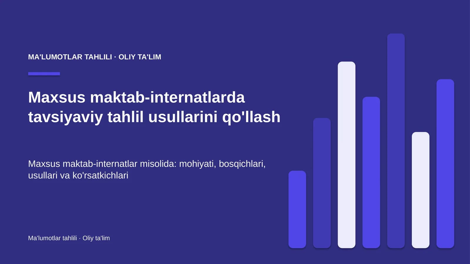 maxsus maktab internatlarda tavsiyaviy tahlil usullarini qo'llash 5375