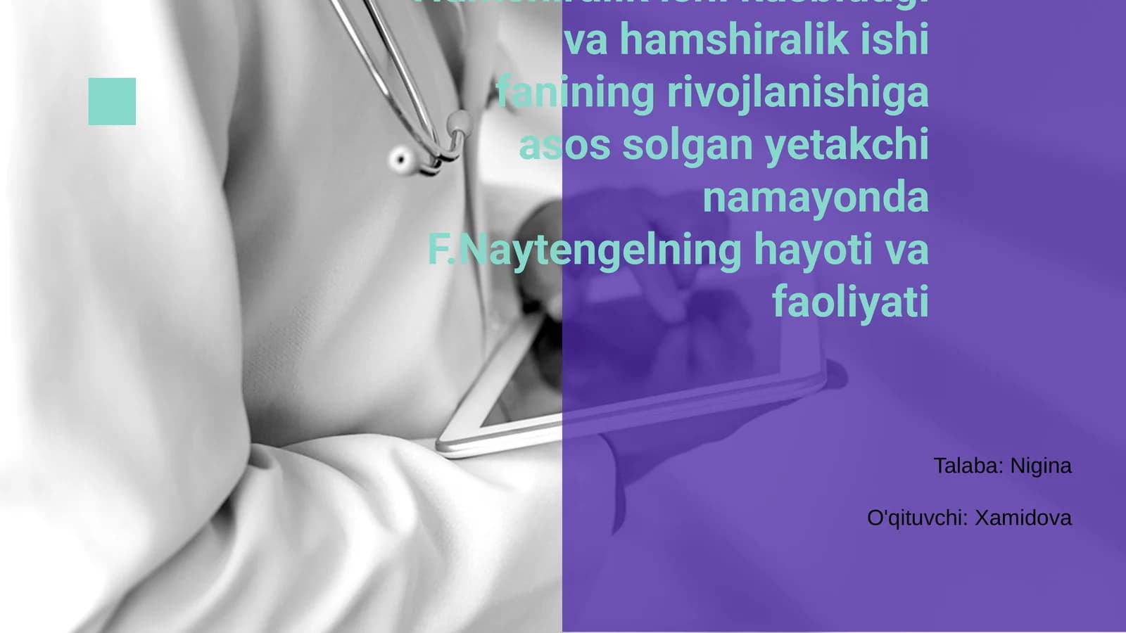 F.Naytengelning hayoti va faoliyati
