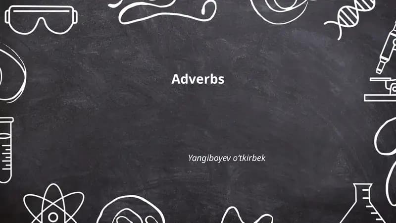 Adverbs