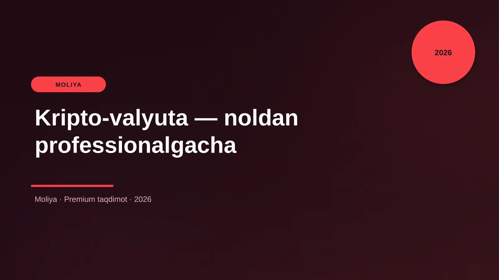 Kripto-valyuta — noldan professionalgacha
