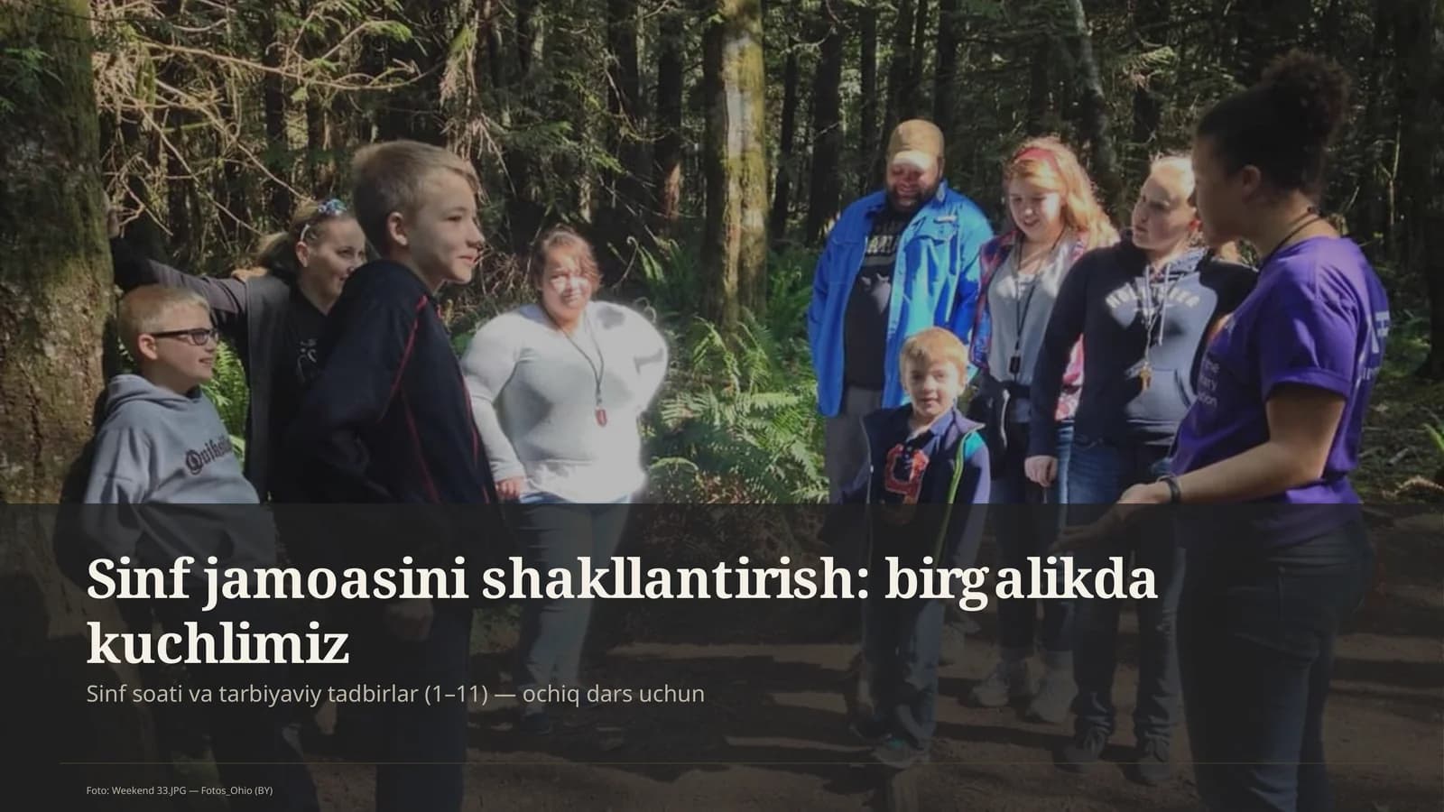 Sinf jamoasini shakllantirish: birgalikda kuchlimiz