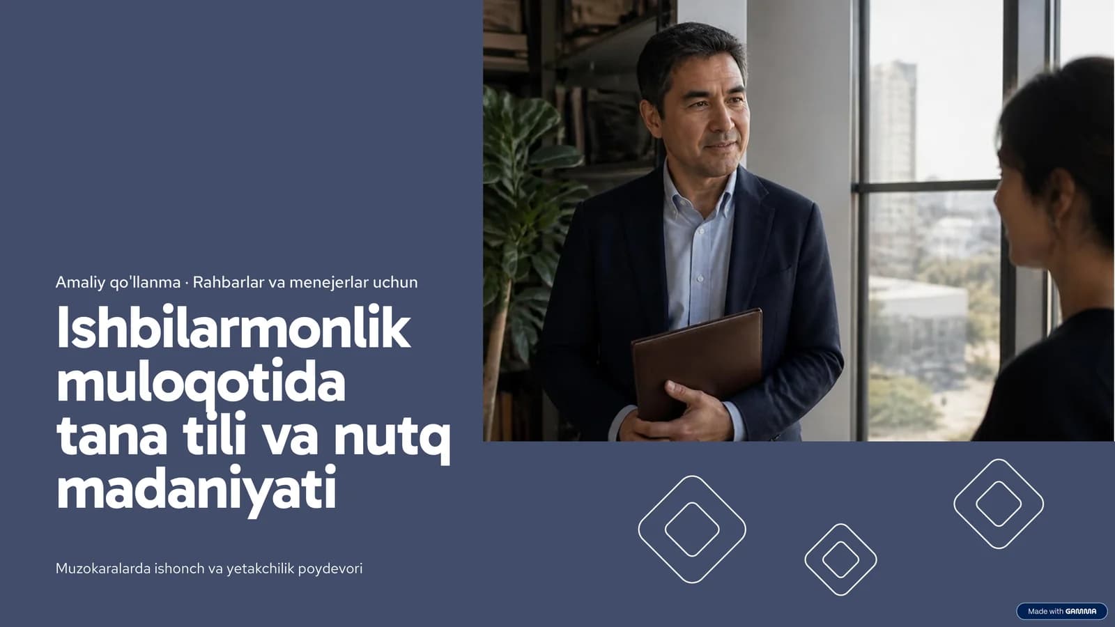 Amaliy qo'llanma · Rahbarlar va menejerlar uchun