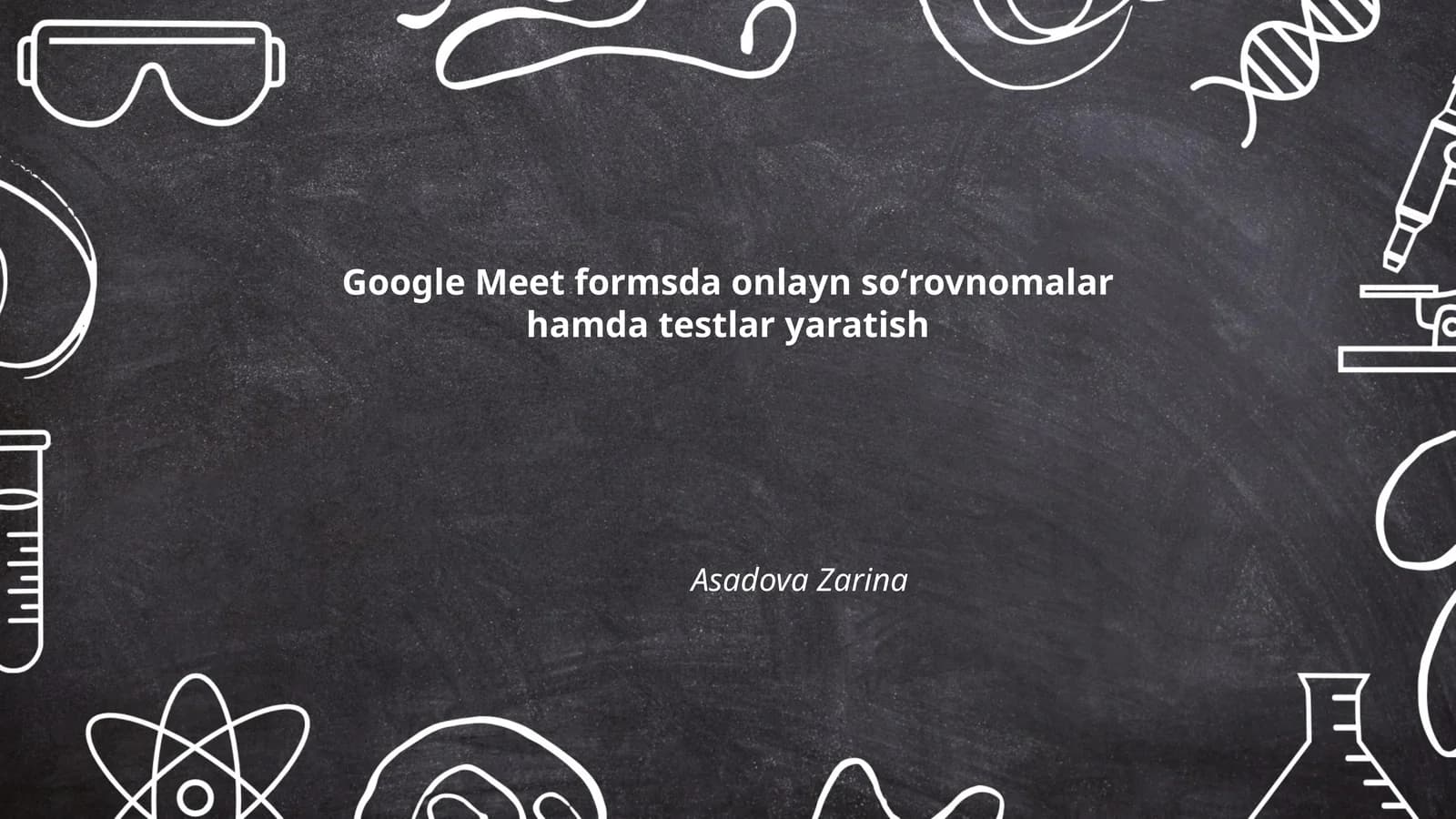 Google Meet uchun onlayn soʻrovnomalar yaratish