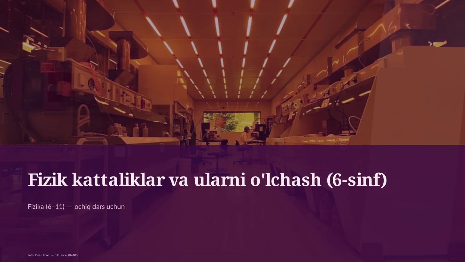 Fizik kattaliklar va ularni o'lchash (6-sinf)