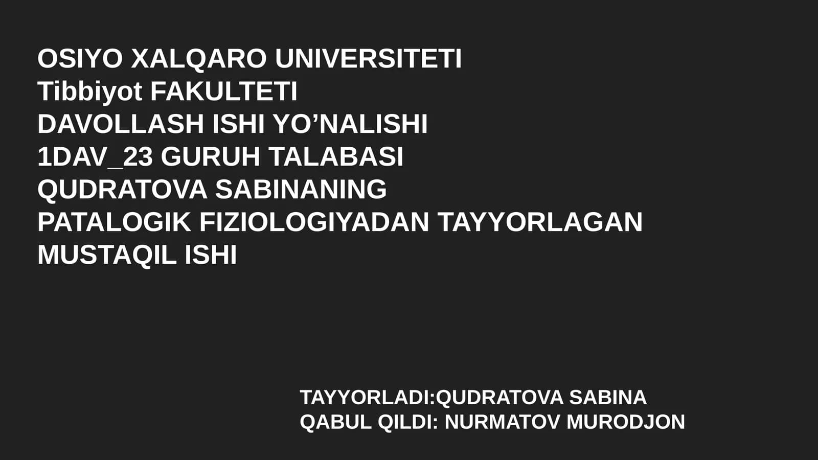 Taloqning tug'ma anomaliyalari va o'smalari Timusning rivojlanish buzilishlari,