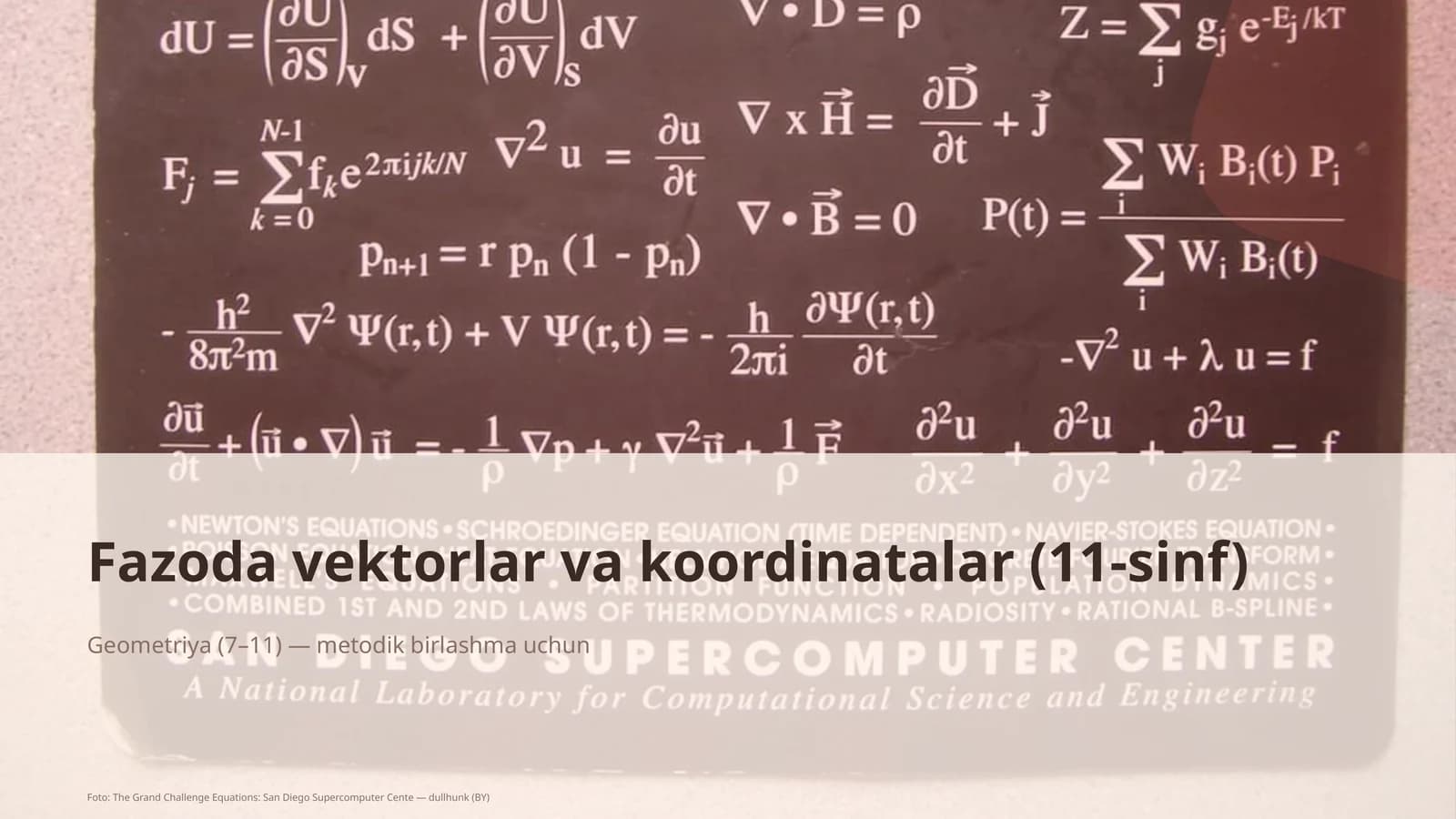Fazoda vektorlar va koordinatalar (11-sinf)