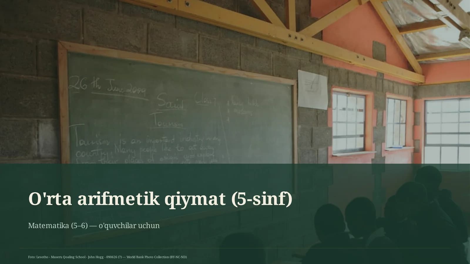 O'rta arifmetik qiymat (5-sinf)