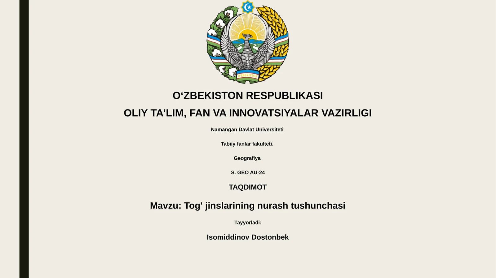 Tog' jinslarining nurash tushunchasi